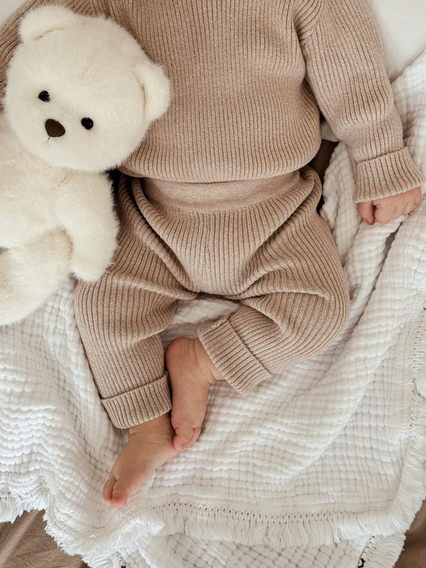baby-rib-leggings-heather-beige Luna and Luca - Sophia's Style-1